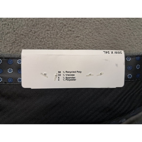 New Ralph Lauren Men's Classic UltraFlex Stretch Pleated Suit Pants 38x34 Gray - Picture 6 of 11